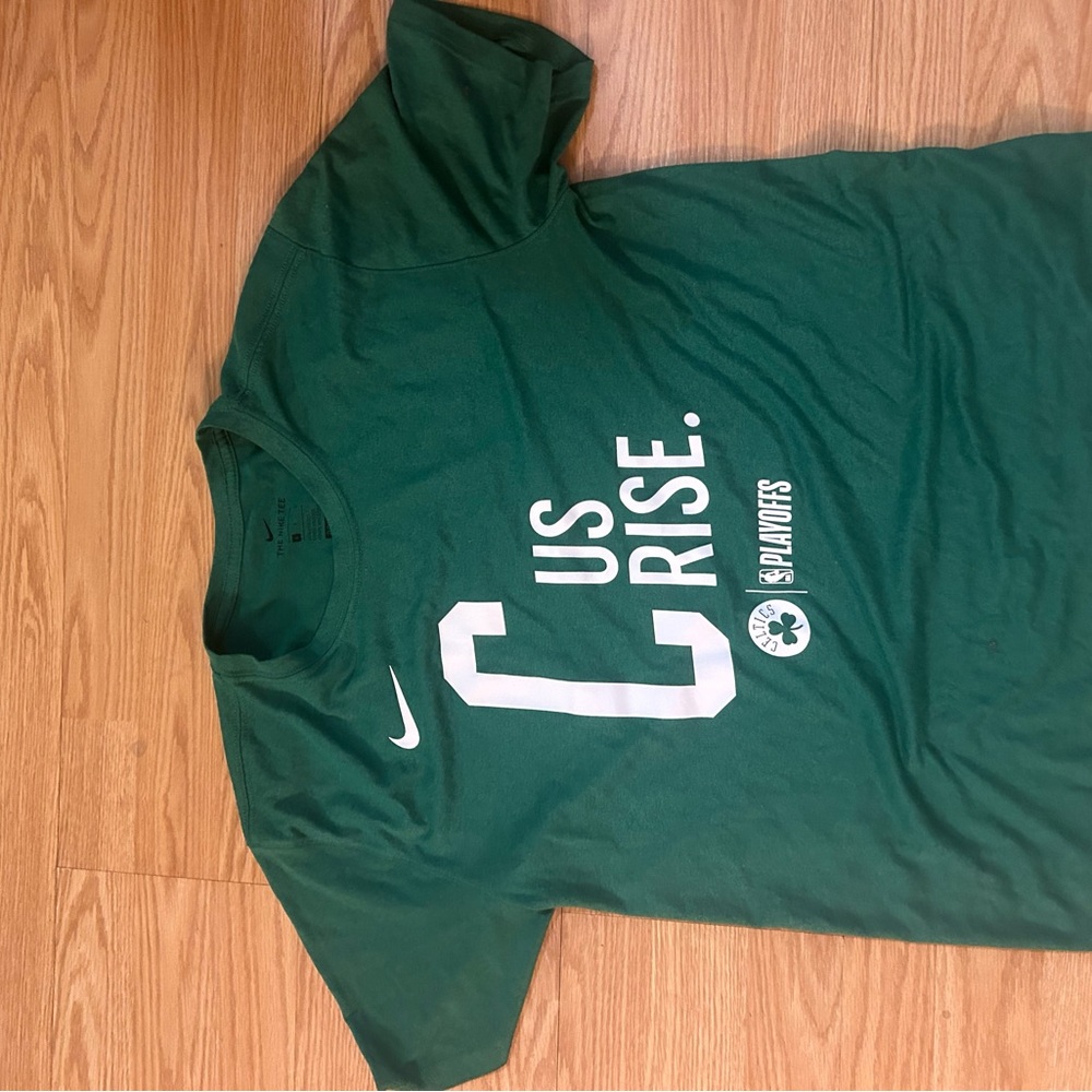 Boston Celtics Nike Dri Fit Green NBA Playoffs Mantra Legend T Shirt Mens large